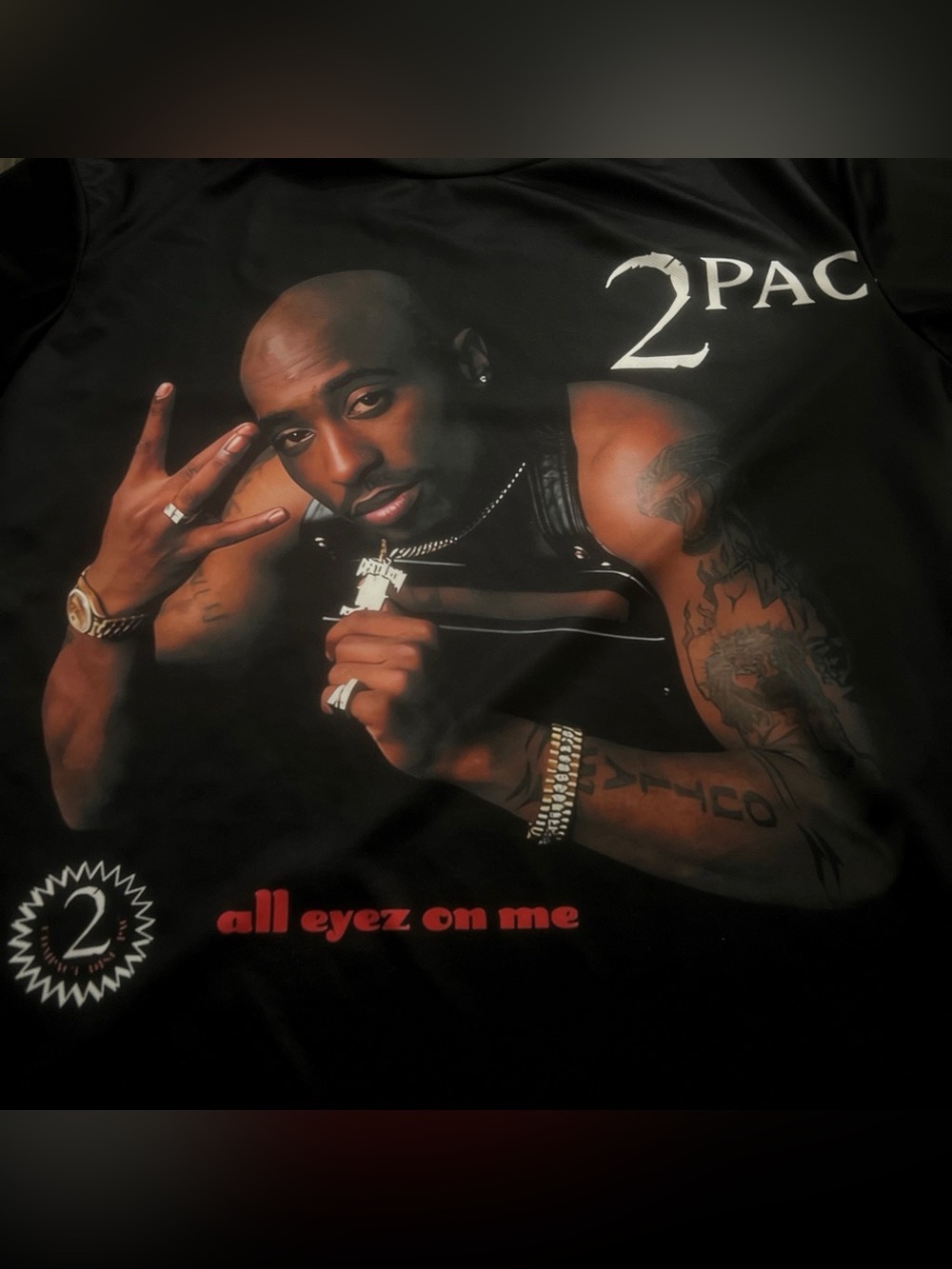 Urban Outfitters Black 2Pac 'All Eyez On Me' Graphic Tee